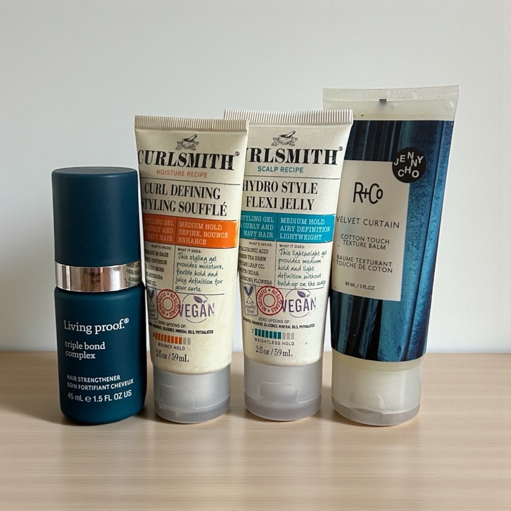 Haircare Bundle Curlsmith, R+Co & Living Proof